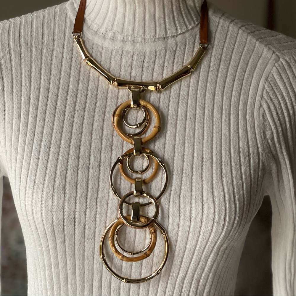Chico’s bamboo style statement necklace